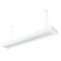 Preview: LED AB30 Pendelleuchte Microprisma 150cm 1-fl. BAP vorverdrahtet für LED Röhren T8 inkl. Abhängung und Kabel